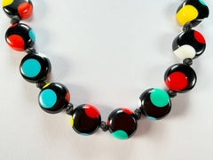 Sobral - Dots "Yoi" Multi Colour Resin Necklace ( 005358 )
