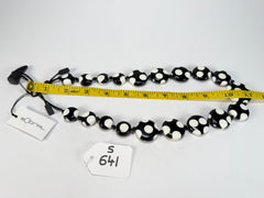 Sobral - Dots "Dots" Black & White Resin Necklace ( 005360 )