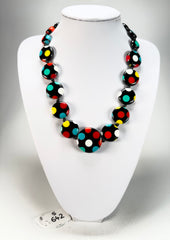Sobral - Dots "Dots" Multi Colour Resin Necklace ( 005360 )