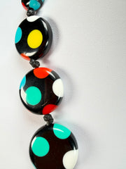 Sobral - Dots "Dots" Multi Colour Resin Necklace ( 005360 )