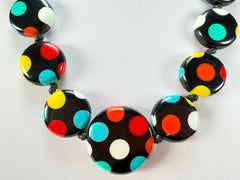 Sobral - Dots "Dots" Multi Colour Resin Necklace ( 005360 )