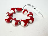 Sobral - Dots "Mini Dots" Red & White Elasticated Resin Bracelet ( 000000 )