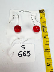 Sobral - Planets "Saturno" Marte Resin Earrings ( 005455 )