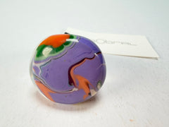 Sobral - Planets "Saturno" Pollock Resin Ring ( 005457 ) - Size UK M / US 6