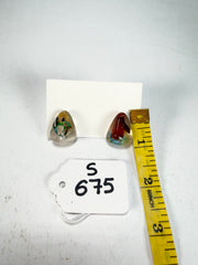 Sobral - Past Present "Pequeno Diamante" Resin Earrings ( 003600 )
