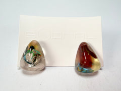 Sobral - Past Present "Pequeno Diamante" Resin Earrings ( 003600 )
