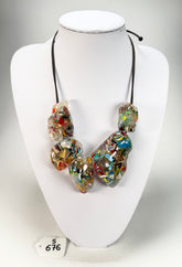 Sobral - Past Present "Clave" Studio Creation Resin Necklace ( 000000 )