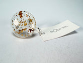 Sobral - Metalique "Bead" Resin Ring ( 004764 ) - Size UK P / US 7.5