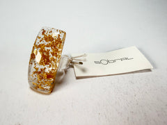 Sobral - Metalique "Sandra" Resin Ring ( 004769 ) - Size UK O / US 7
