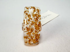 Sobral - Metalique "Sandra" Resin Ring ( 004769 ) - Size UK P / US 7.5