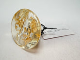 Sobral - Metalique "Cone" Resin Ring ( 000000 ) - Size UK N / US 7