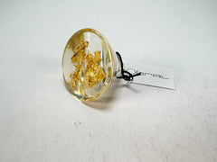 Sobral - Metalique "Cone" Resin Ring ( 000000 ) - Size UK P / US 7.5