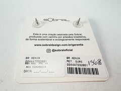 Sobral - Metalique "Xenia" Resin Earrings ( 004447 )