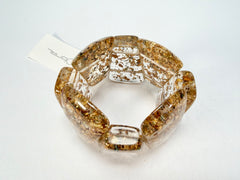 Sobral - Metalique "Rimla" Darker Tones Elasticated Bracelet ( 004498 )