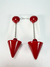 Sobral - Mix 2023 "MD KL" Red Cones Resin Clip On Earrings ( 002886 )