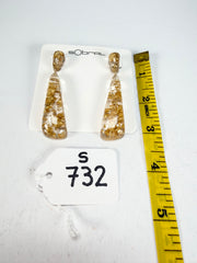 Sobral - Metalique "Gleine" Resin Earrings ( 004502 )