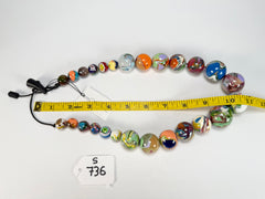 Sobral - Planets "Jupiter" Pollock Resin Necklace ( 005453 )