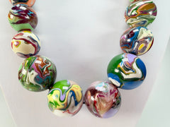 Sobral - Planets "Jupiter" Pollock Resin Necklace ( 005453 )