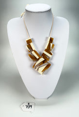 Sobral - Memphis "Jackson" Pollock Resin Necklace ( 004295 )