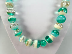 Sobral - Planets "Urano" Neptune Resin Necklace ( 005452 )