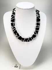 Sobral - Street "Catedral" Black Resin Necklace ( 004311 )