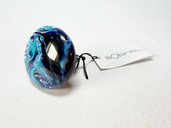 Sobral - Onda Azul "Onda Circle" Blue Resin Ring ( 005324 ) - Size UK N / US 6.5
