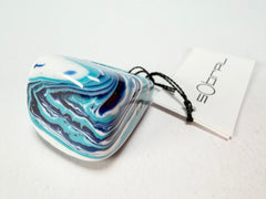 Sobral - Onda Azul "Wave" Blue Resin Ring ( 005325 ) - Size UK N / US 6.5