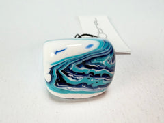 Sobral - Onda Azul "Wave" Blue Resin Ring ( 005325 ) - Size UK N / US 6.5
