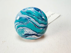 Sobral - Onda Azul "Onda Circle" Blue Resin Ring ( 005324 ) - Size UK T / US 9.5