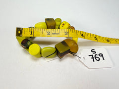 Sobral - Indiana "Citrino" Green Citrus Mix Elasticated Resin Bracelet ( 000210 )