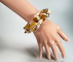 Sobral - Memphis "1WJP" Elasticated Resin Bracelet ( 003882 )