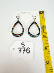 Sobral - Pop Art Noite "Cristiane" Resin Earrings ( 005363 )