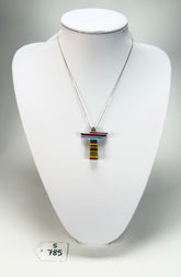 Sobral - Pop Art "Cristo" Resin AG Sliver Necklace ( 004629 )