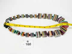 Sobral - Pop Art "K" Multi Cubes Resin Necklace ( 003624 )