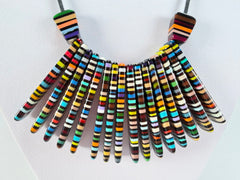 Sobral - Pop Art Noite "Bazzar" Resin Necklace ( 004748 )