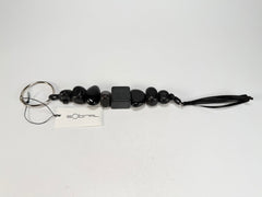 Sobral - Indiana "Preto" Black Resin Key Ring / Key Chain ( 000179 )
