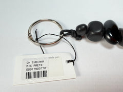 Sobral - Indiana "Preto" Black Resin Key Ring / Key Chain ( 000179 )
