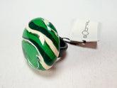 Sobral - Onda Verde "Onda Circle" Green Resin Ring ( 005324 ) - Size UK Q / US 8