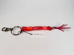Sobral - Indiana "Cereja" Pink Resin Key Ring / Key Chain ( 000179 )