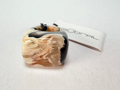 Sobral - Carmelo "Wave" Resin Ring ( 005325 ) - Size UK R / US 9