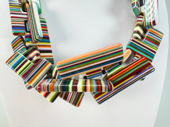 Sobral - Pop Art "Neoconcretismo" Resin Necklace ( 003885 )