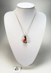 Sobral - Carmelo "Vague" Resin AG Sliver Necklace ( 005328 )
