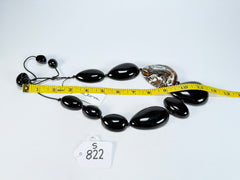 Sobral - Carmelo & Black "Elen" Resin Necklace ( 005411 )