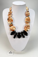 Sobral - Carmelo & Black "Lisi" Studio Creation Resin Necklace ( 000000 )