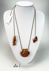 Sobral - Búzios "Praia dos Amores" Resin Necklace ( 000000 )
