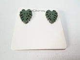 Sobral - Costela de Adão "Leaf" Resin Earrings ( 005526 )