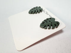 Sobral - Costela de Adão "Leaf" Resin Earrings ( 005526 )