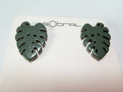Sobral - Costela de Adão "Leaf" Resin Earrings ( 005526 )