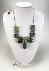 Sobral - Costela de Adão "Leaf" Resin Necklace ( 005527 )