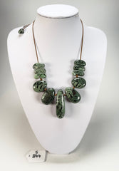 Sobral - Costela de Adão "Leaf" Resin Necklace ( 005527 )
